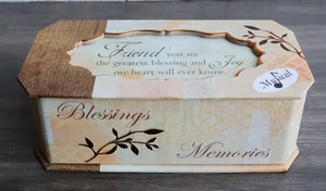 Blessings Memories Love Joy Friend You Are The Greatest Musical Trinket Box - Picture 1 of 11