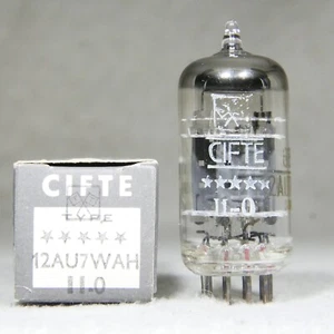 NOS/NIB CIFTE 12AU7WA-H/6189/ECC82 Triple Mica French Army Tube France 1959 - Picture 1 of 20