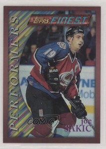 1995-96 Topps Finest Refractor Joe Sakic #80 HOF