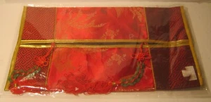 Red Silk/Satin? Scarf/Glove/Undie BAG New in Cello Wrap ORIENTAL Design!!!! - Picture 1 of 3