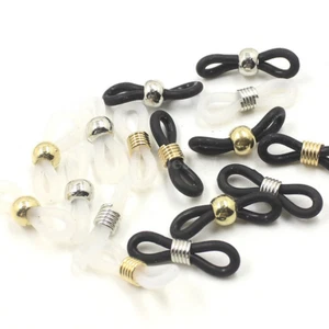 Sunglasses/Eye-Glasses Silicone Rubber Loop End Connector Holder Necklace - Picture 1 of 3