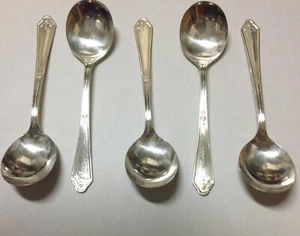 Oneida Silver One (1) Chatelaine-Sonia  Soup Spoon (Silverplate, 1930) 6.75" - Picture 1 of 10