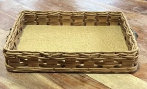 VINTAGE Pyrex 233N Wicker PLATTER, Casserole Dish Holder, Kitchen, Farmhouse - Picture 1 of 5