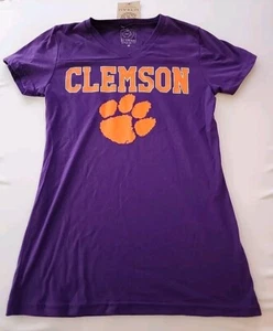Clemson Tigers Womens Medium Purple Tshirt New - Picture 1 of 3