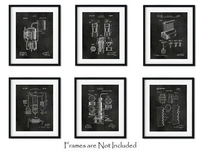 禁止装饰 Speakeasy 车库地下室吧 6 威士忌波本威士忌印花 8x10 — 第 1/4 张图片