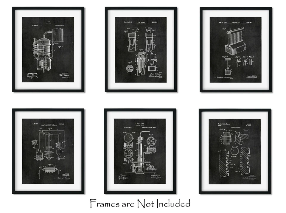Запрет декор Speakeasy гараж подвал бар 6 виски бурбон печати 8 x 10 - Изображение 1 из 4