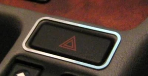 D Chrom Rahmen für Schalter Warnblinker / BMW E36 3er - Edelstahl poliert - Picture 1 of 3