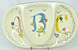 Stangl Pottery Kiddie Ware ABC Child Divided Oval Plate Hand Painted Nursery - Picture 1 of 11