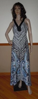 Vestido HiLo White House Black Market sem mangas gola V estampa tribal tamanho 2 em excelente estado usado $170 - Imagem 1 de 4