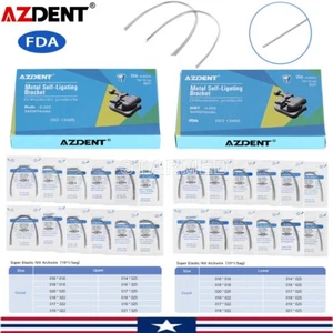 AZDENT Dental Ortho Super Elástico Niti Rectangular Arco Alambres Ovoides/Soportes - Imagen 1 de 46