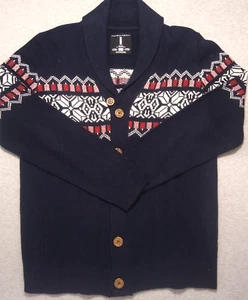 Jeans By Buffalo Cardigan Shawl Button Knit Sweater Men XXL Grandpa Acrylic Wool - Picture 1 of 11