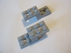 Lego Lot Of 2 Light Gray 2x5x1 1/3 Step Brackets, 11215 (028-99) - Picture 1 of 1