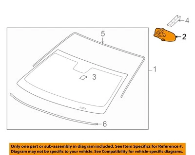 Chevrolet GM OEM 13-15 Camaro Inside-Rearview Rear View Mirror 22968613 - Image 1 of 2