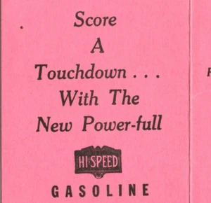 1950 Van Wert High School Ohio Football Basketball Schedule Hi-Speed Gasoline Ad - Picture 1 of 3