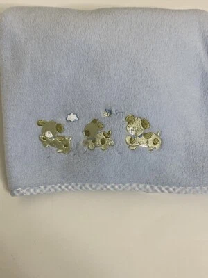 Manta azul Koala Baby 1996 bronceada cachorro perros abejas polar Lovey Foto 1 de 4