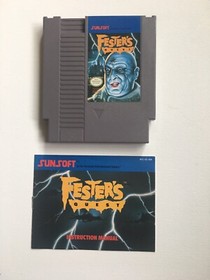 Fester's Quest (Nintendo Entertainment System, 1989) NES gioco e libretto