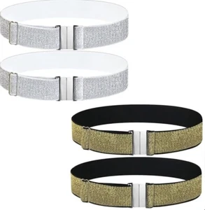 4pcs Adjustable Elastic Leg Garter Harness with Metal Buckled Thigh Highs Belt - Picture 1 of 5