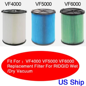 VF6000 5-Layer Filter for Ridgid Shop Vac 5-20 Gallon Wet Dry Vacuum Replacement - Picture 1 of 16