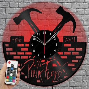 Vinyl Clock Pink Floyd LED Light Vinyl Record Wall Clock Art DecorWall Clock 156 - Picture 1 of 11