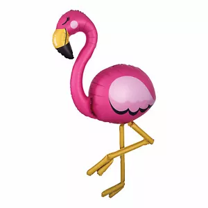 Flamingo Airwalker 68" Mylar Ballon, Party Deko, 1 Stück - Bild 1 von 1