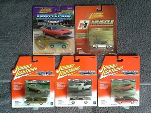 Johnny Lightning Hurst Muscle Muscle Cars USA MOC/MIP 5 Car Lot c1996 2000 2001 - Bild 1 von 7