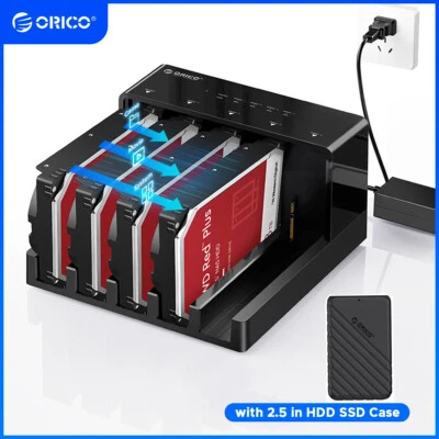 ORICO External 5 Bay Hard Drive Docking Station Clone USB3.0 to SATA w 2.5“ Case - Image 1 of 4