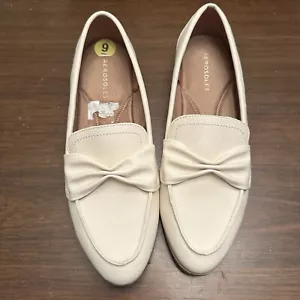 Aerosoles Damen-Halbschuhe cremefarben elfenbeinfarben Größe 9 niedriger Absatz Slipper spitz zulaufend bequem - Bild 1 von 8