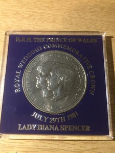 1981 H.R.H. The Prince of Wales & Lady Diana Spencer TSB Bank Silbermünze vz - Bild 1 von 4