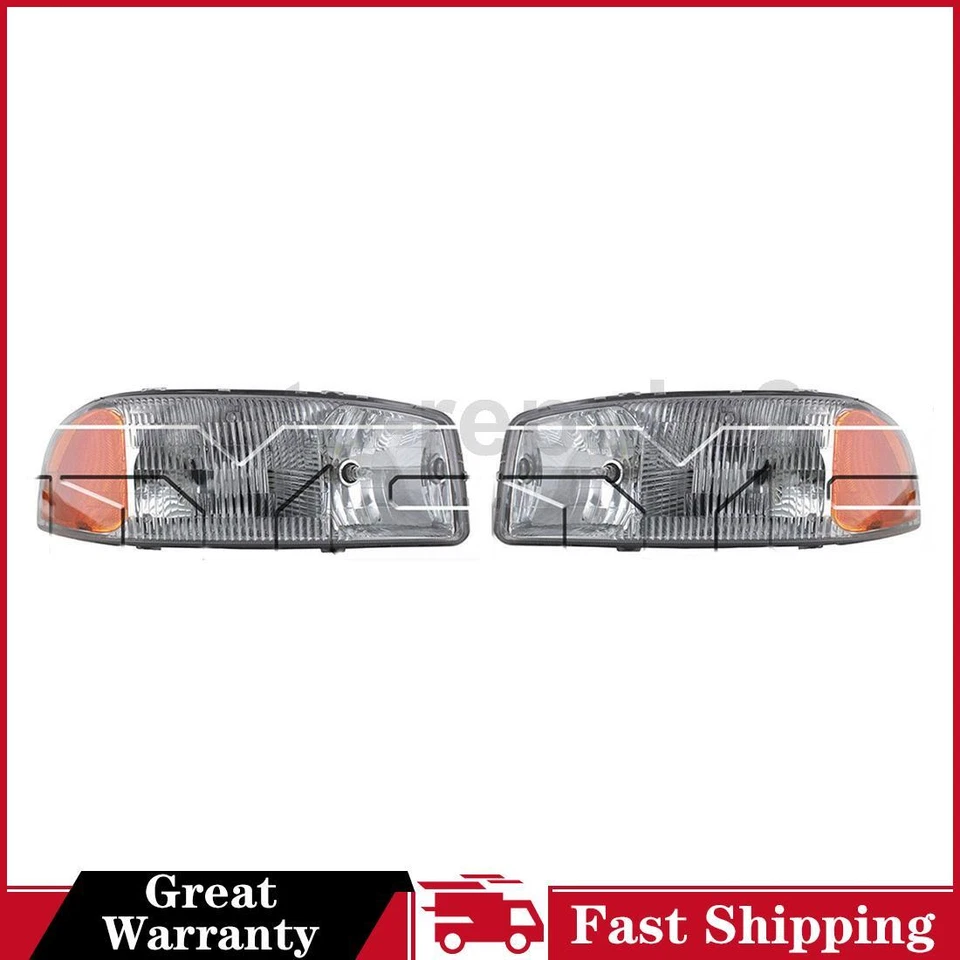 Conjunto de faros izquierdo derecho para GMC Sierra 1500 Classic TYC 2007~2007 Foto 1 de 4