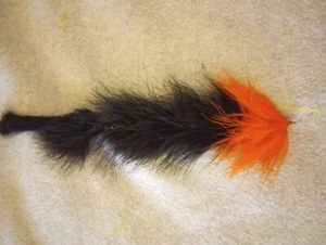 10" Weedless Fly Articulated Tandem Hooks Pike Bass Muskie Peacock Bass Fly - Picture 1 of 7