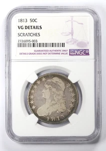 1813 Capped Bust Half Dollar NGC VG Details - Picture 1 of 4