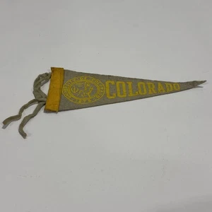 Vintage 1930’s University of Colorado Pennant Greek Man W/ Burning Torch - Bild 1 von 5