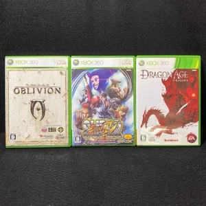 Lot of 3 XBOX Games Tested - Super Street Fighter, Dragon Age, Oblivion, Japan - Picture 1 of 12