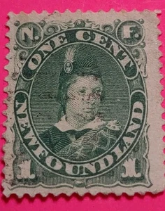 Newfoundland  1887.Prince of Wales Stamp, Scot# 44.1ctCts Used(0311_2) - Bild 1 von 3
