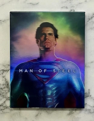 Man of Steel Manta Lab Full Slip Blu-ray Steelbook Foto 1 de 4
