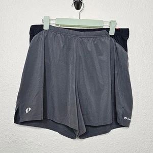 Pearl izumi gray lined running shorts Womens size Large light weight athletic - Picture 1 of 8