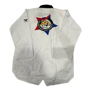 Tusha Premium Collection Taekwondo Uniform Sz 5 190 cm Adult Lg Tiger Hong Print - Picture 1 of 13