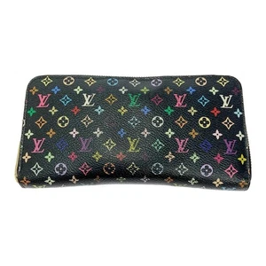 Gebrauchte LOUIS VUITTON Geldbörse Multicolor Zippy Schwarz M60243 - Bild 1 von 10