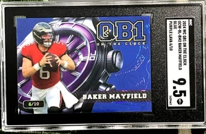 2024 WC ON THE CLOCK AZUL/PÚRPURA LAVA/10 SGC 9.5 BAKER MAYFIELD QB1 OCW-BL-BM2 - Imagen 1 de 2