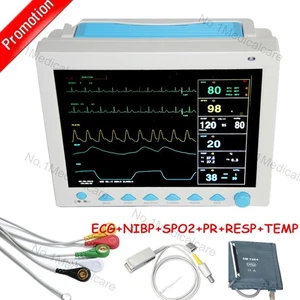 CONTEC CMS8000 12.1" ICU Patient Monitor ECG NIBP SPO2 PR RESP TEMP CE - Picture 1 of 10
