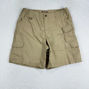 5.11 Tactical Shorts Mens 34 Khaki Cargo Ripstop Outdoor Utility 10" - Picture 1 of 9
