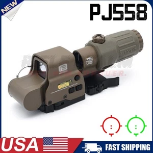 558+G33 Magnifier QD Side EXPS3-2 Holographic Red Green Dot Sight Reflex Replica - Picture 1 of 17