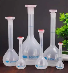 Plastic Volumetric Flask 25ml-1000ml with Stopper, Lab Quantitative Bottle au - Bild 1 von 10
