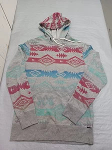 Tribal Aztec Print Design Pull Over Hoodie Size S - Picture 1 of 10