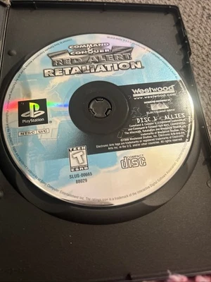 Command And Conquer Red Alert Retaliation PlayStation PS1 Disc 1 Allies - Image 1 of 2