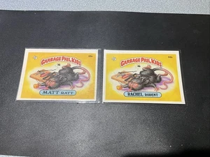 1985 Series 2 GPK Garbage Pail Kids Sticker OS2 66a MATT RATT 66b RACHEL RODENT - Picture 1 of 6