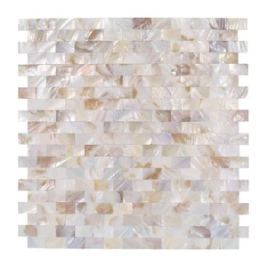 5 - Sheet Pearl Shells Tile Peel and Stick Backsplash, Self Adhesive Wall Til... - Picture 1 of 8