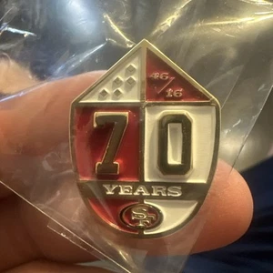 San Francisco 49ers 70th Anniversary 2016 NFL Lapel, Tie, Hat Pin - Picture 1 of 3