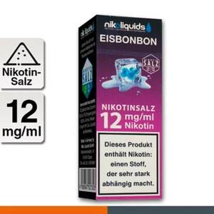E-Liquid Nikotinsalz NIKOLIQUIDS Eisbonbon 12 mg - Bild 1 von 1