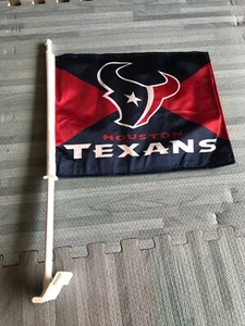 Car Window Flags - NFL Team Logo 2-side - Houston Texans - Picture 1 of 2